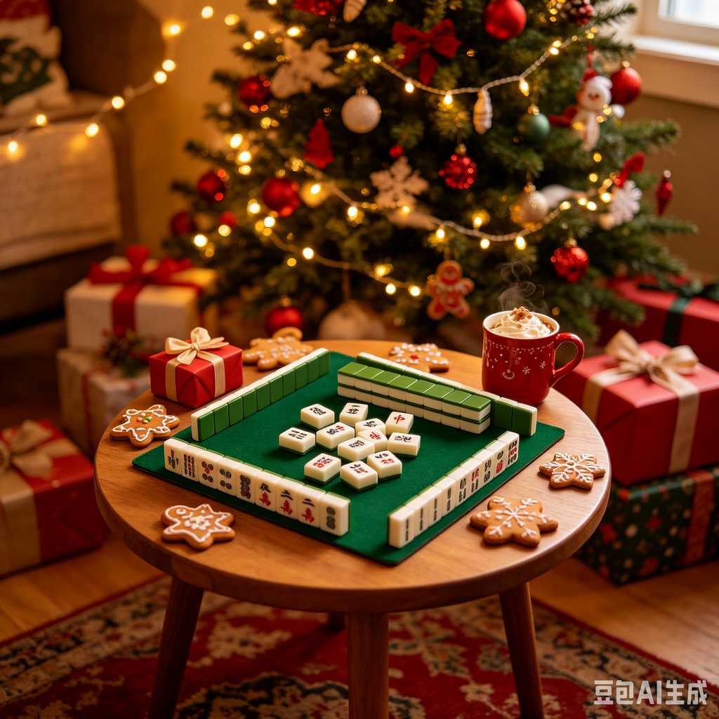 printed logo mahjong set